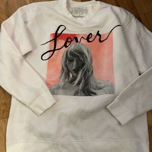 Taylor Swift White Lover sweatshirt large new large rare official store